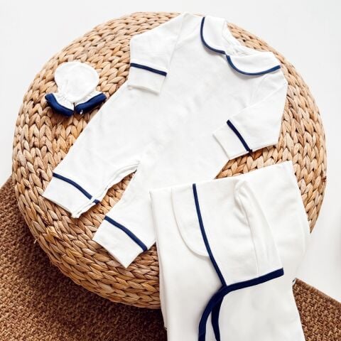 Lacivert Biyeli Tulum | Set