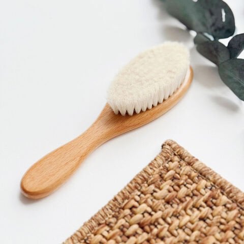 Doğal Ahşap | Keçi Kılı Bebek Tarak