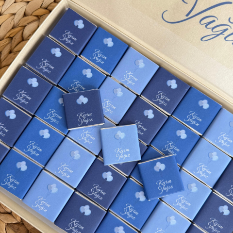 Bebek Çikolatası – İsimli Etiketli Özel Tasarım (Madlen / Kutulu)