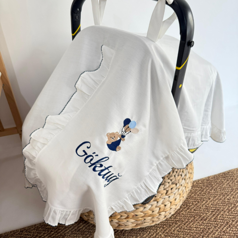 Kişiye Özel İsim Nakışlı %100 Pamuk Yeni Doğan Seti